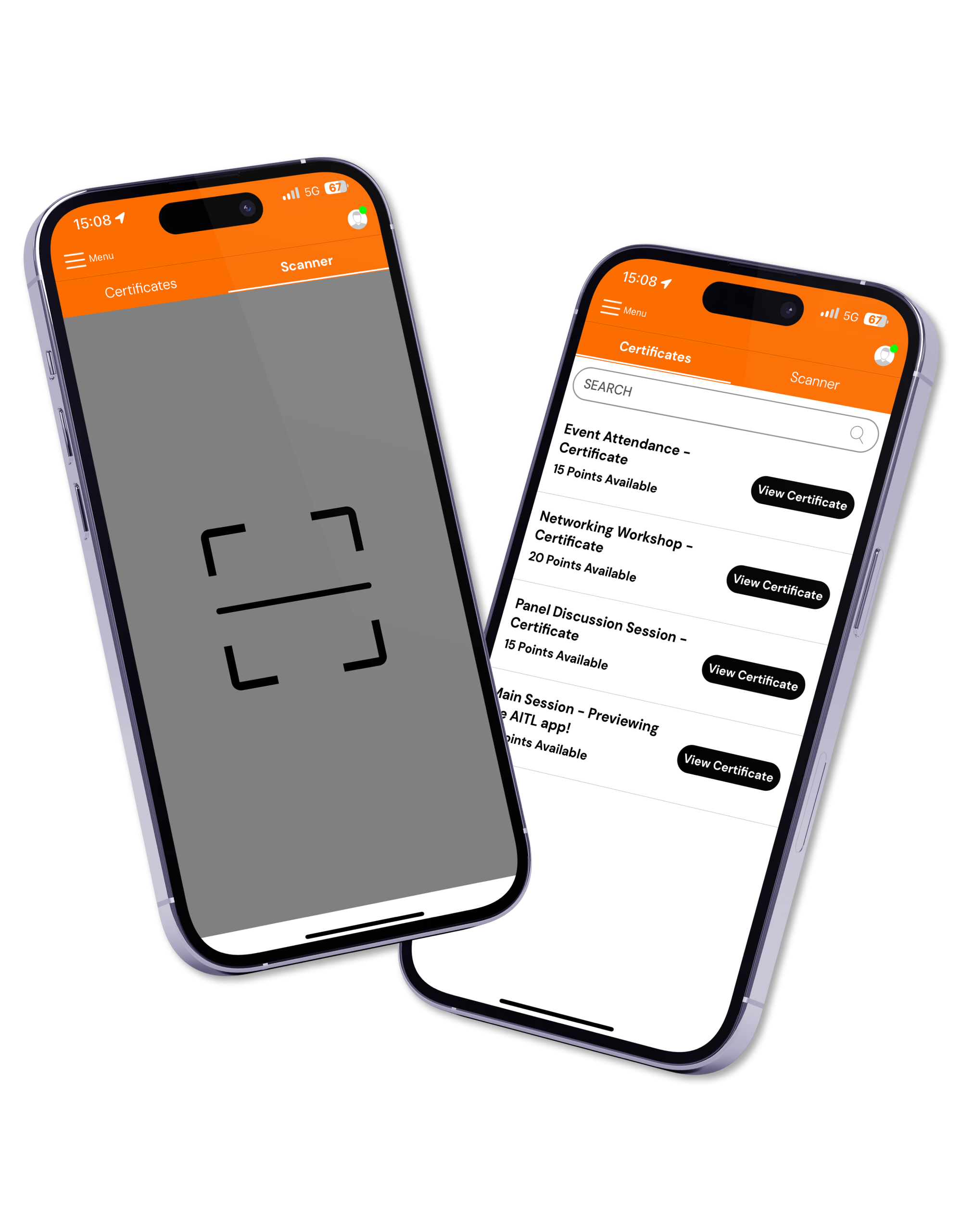 Smart attendance scanning app preview