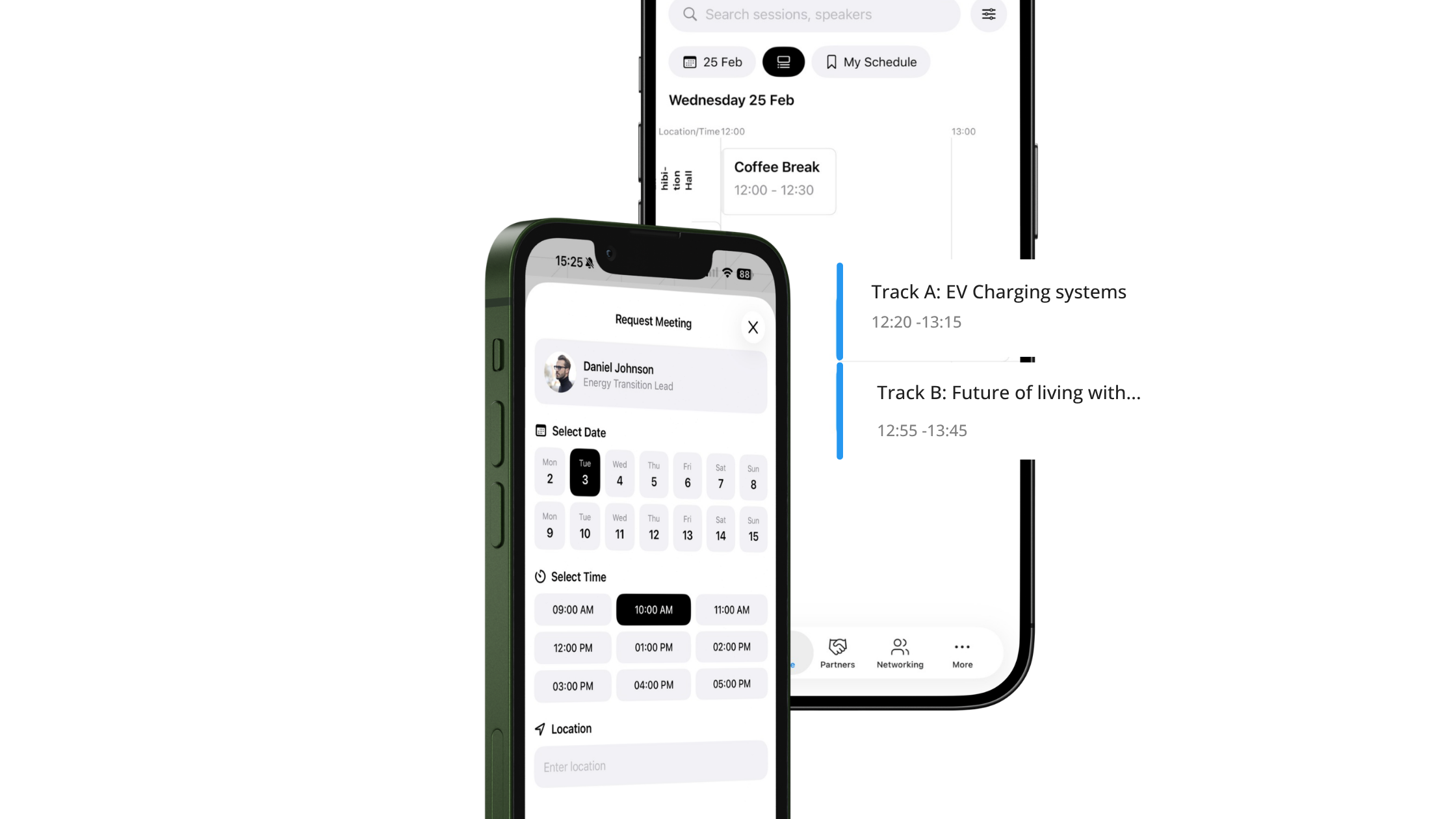 Multi-Track Agenda Planning App Graphic