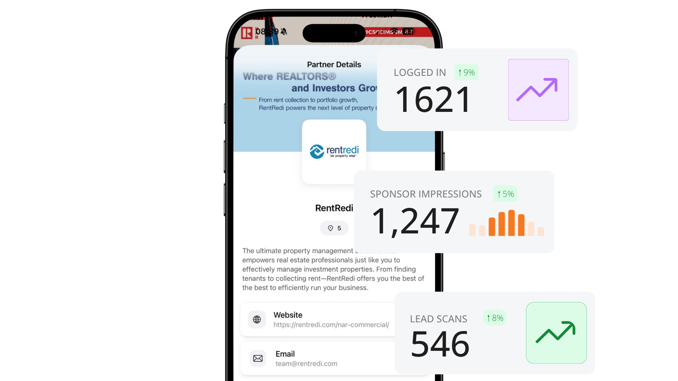 Sponsor Exposure and Tracking App Graphic